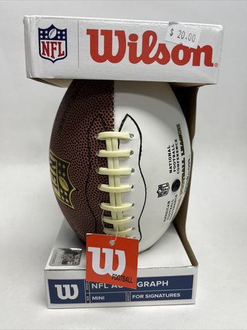NFL Wilson Mini Football for Autograph Signature Unsigned