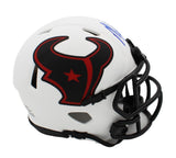 Mark Ingram Signed Houston Texans Speed Lunar NFL Mini Helmet