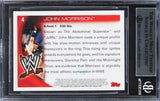 John Morrison Authentic Signed 2010 Topps WWE #4 Card BAS Slabbed