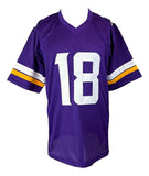 Justin Jefferson Minnesota Signed Purple Football Jersey BAS