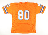 Rick Upchurch Signed Denver Bronco Jersey (Beckett) Denver All Pro Wide Receiver
