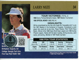 Larry Mize Autographed 1990 Pro Set #34 Trading Card Beckett 44880