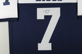 TREVON DIGGS (Cowboys throwback TOWER) Signed Autographed Framed Jersey JSA