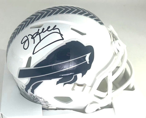 Bills Hall of Famer JIM KELLY Signed Riddell 2024 SALUTE Mini Helmet AUTO - BAS