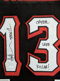 FRAMED ARI LEHMAN SIGNED INSCRIBED JASON VOORHEES FRIDAY THE 13TH JERSEY JSA COA