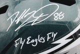 Dallas Goedert Signed/Inscr Full Size Speed Replica Football Helmet Fanatics