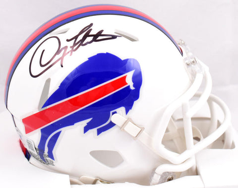 Doug Flutie Autographed Buffalo Bills Speed Mini Helmet-Beckett W Hologram