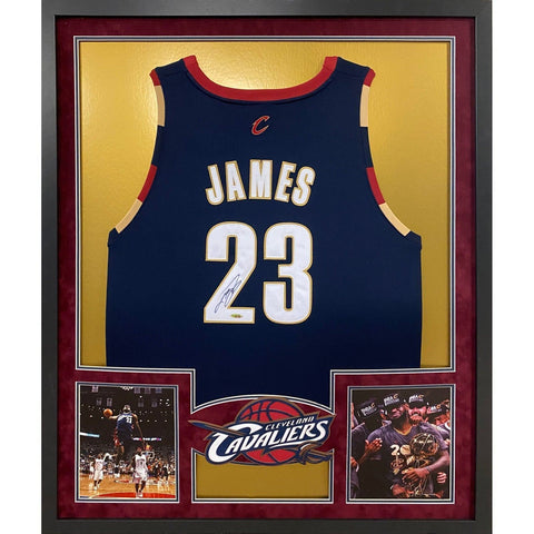 LeBron James Autographed Signed Framed Cleveland Cavaliers Jersey UPPERDECK UDA