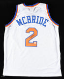 Deuce McBride Signed New York Knicks White Jersey (JSA) 2021 NBA Draft Pick