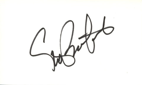 Steve Bartkowski Autographed Atlanta Falcons Index Card Beckett 45380