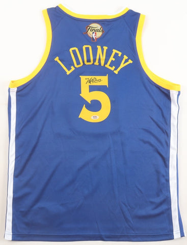 Kevon Looney Signed Golden State Warriors Nike Jersey (PSA) 3xNBA Champ Forward