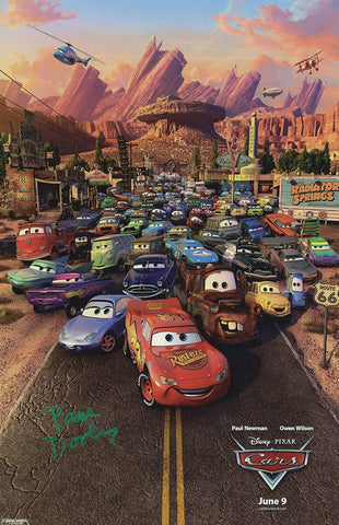 Paul Dooley Signed Cars 11x17 Movie Poster - (In Green) - (SCHWARTZ SPORTS COA)