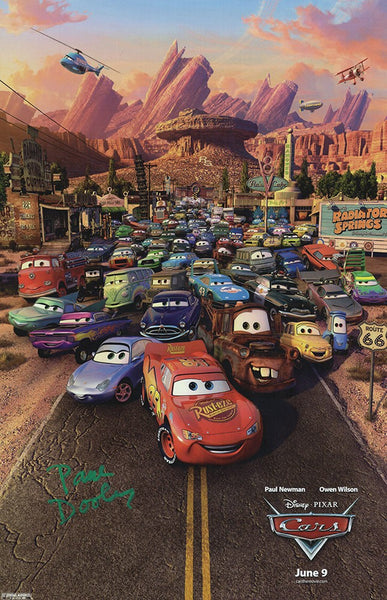 Paul Dooley Signed Cars 11x17 Movie Poster - (In Green) - (SCHWARTZ SPORTS COA)