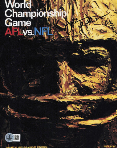 Johnny Robinson Autographed 8x10 Photo Kansas City Chiefs Beckett QR #BS31980