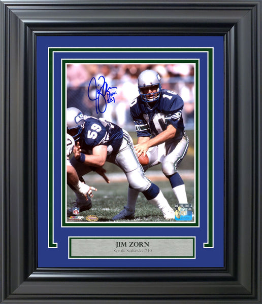 JIM ZORN AUTOGRAPHED FRAMED 8X10 PHOTO SEATTLE SEAHAWKS MCS HOLO STOCK #200394