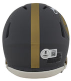 Steelers Joe Greene "HOF 87" Authentic Signed Slate Speed Mini Helmet BAS Wit