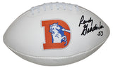 Randy Gradishar Autographed/Signed Denver Broncos D Logo Football JSA 25188