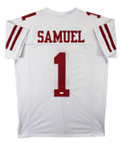 Deebo Samuel Authentic Signed White Pro Style Jersey Autographed JSA 3