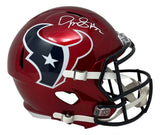 David Montgomery Signed Houston Texans Full Size Red Replica Speed Helmet BAS