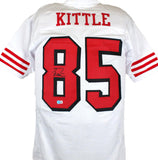 George Kittle Autographed White Color Rush Pro Style Jersey-Beckett W Hologram