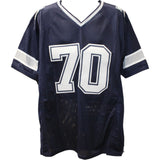 Zack Martin Autographed Pro Style Size XL Blue Jersey Beckett Witness 50908