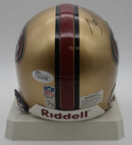 Jerry Rice HOF 49ers Signed/Autographed Mini Football Helmet JSA 211969