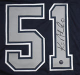 Ken Norton Jr. Autographed Blue Pro Style Jersey - Prova *Black