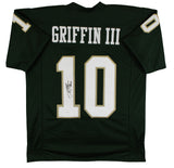 Baylor Robert Griffin III Authentic Signed Green Pro Style Jersey JSA Witness