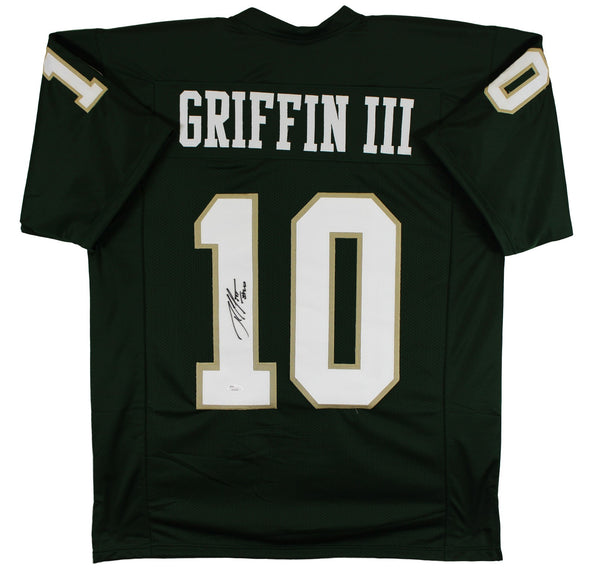 Baylor Robert Griffin III Authentic Signed Green Pro Style Jersey JSA Witness