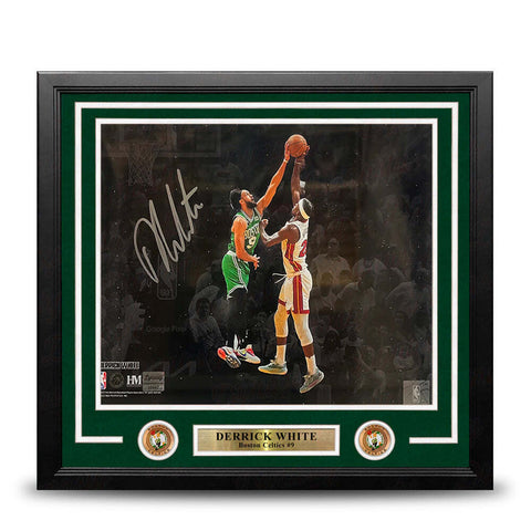 Derrick White v Butler Boston Celtics Autographed 11x14 Frame Photo JSA PSA Pass