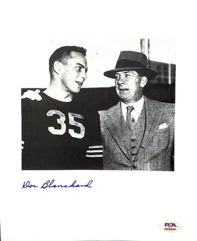 Don Blanchard Signed/Auto 5.5x6 Photo Army 1945 Heisman PSA/DNA 185161