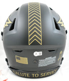 A.J. Brown Autographed Eagles F/S Salute 2025 SpeedFlex Helmet - Beckett W Holo