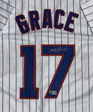 MARK GRACE Signed Custom Replica Pinstripe Chicago Cubs Jersey AUTO - BAS