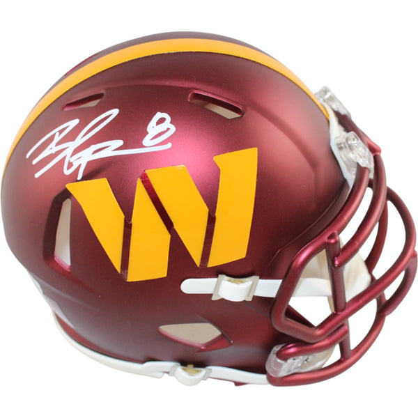 Brian Robinson Jr Signed Washington Commanders Mini Helmet Beckett Witness 51710