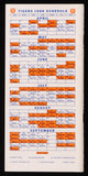 1968 Vintage Detroit Tigers Official Press, Radio, TV Guide- World Series Champs