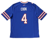 James Cook Autographed Buffalo Bills Nike Blue Game Jersey Beckett