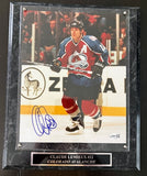 Claude Lemieux Autographed 8x10 Photo -- Colorado Avalanche with Plaque | JSA COA