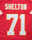 Chiefs Super Bowl Champ DANNY SHELTON Signed Custom Replica Jersey AUTO - BAS