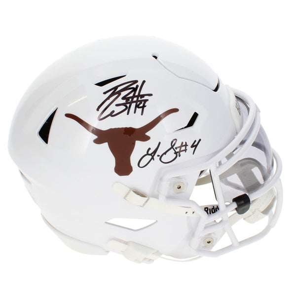 Roy Williams/Limas Sweed Dual Autographed Longhorns Speedflex Midi Helmet GTSM