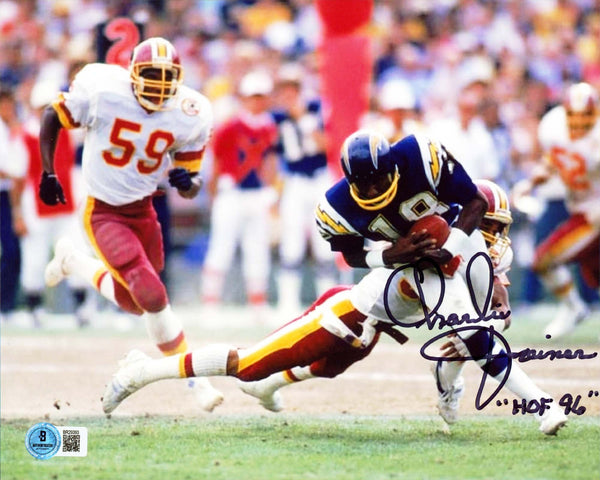 Chargers Charlie Joiner "HOF 96" Authentic Signed 8x10 Horizontal Photo BAS 4