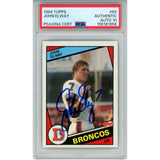 John Elway Autographed/Signed Denver Broncos Trading Card 84 Topps #63 PSA 55236