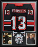 FRAMED ARI LEHMAN SIGNED INSCRIBED JASON VOORHEES FRIDAY THE 13TH JERSEY JSA COA