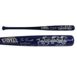 Jean Cruguet, Ron Turcotte, Steve Cauthen Signed Cooperstown Triple Crown Bat