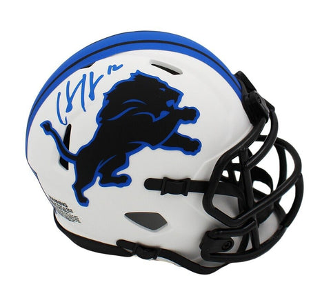 Hendon Hooker Signed Detroit Lions Speed Lunar NFL Mini Helmet