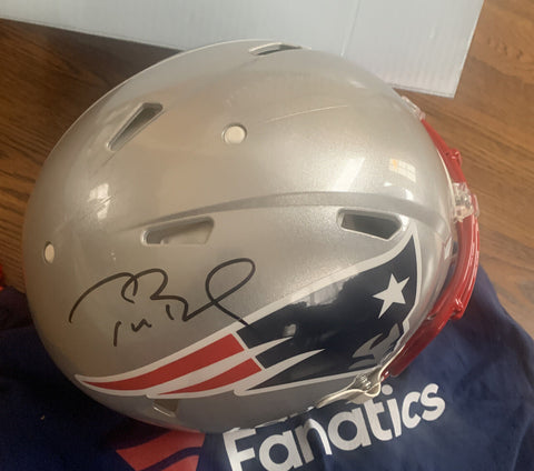 Tom Brady Signed Patriots Speed Authentic FS Helmet Mint Autograph Fanatics COA