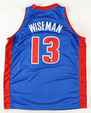 James Wiseman Signed Detroit Pistons Jersey (Beckett) 2020 #2 Overall NBA Pick