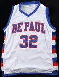 Terry Cummings Signed DePaul Blue Demons Jersey Inscrbd All American 82/ Beckett