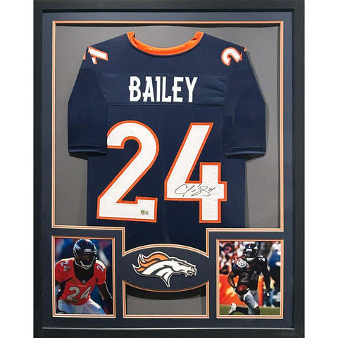 Champ Bailey Autographed Signed Framed Denver Broncos Jersey BECKETT