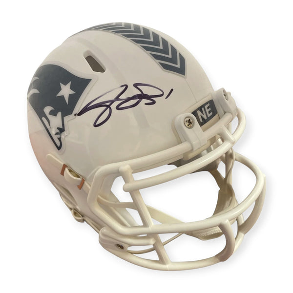 A.J. Brown Signed Autographed Salute To Service Speed Mini Helmet Beckett
