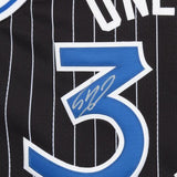 FRMD Shaquille O'Neal Magic Signed Black Mitchell & Ness Authentic Jersey